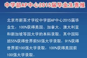 中学部AP中心2015届毕业生喜报