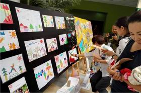 点线面体勾勒大千世界  折剪画贴绘制精美图形